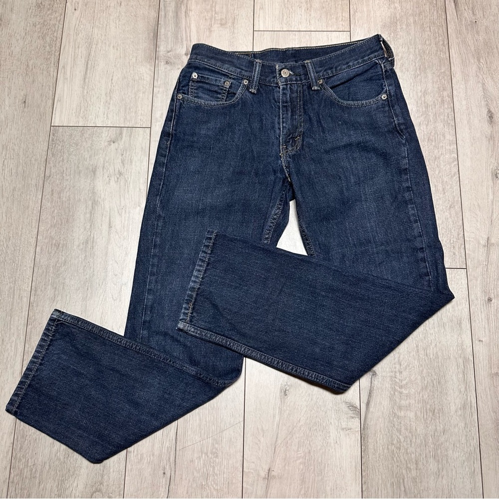Levi’s Classic Dark wash Straight leg Jeans 5 Pockets Zipper iconic streetwear